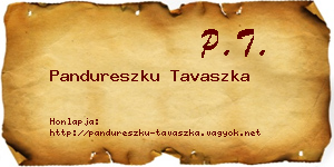 Pandureszku Tavaszka névjegykártya